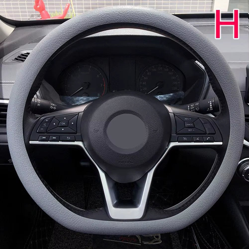 Universal Car Steering Wheel Cover Silicone Glove Cover Texture Soft Multi Color Auto Decoration DIY Covers Accessories