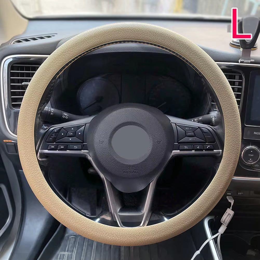 Universal Car Steering Wheel Cover Silicone Glove Cover Texture Soft Multi Color Auto Decoration DIY Covers Accessories