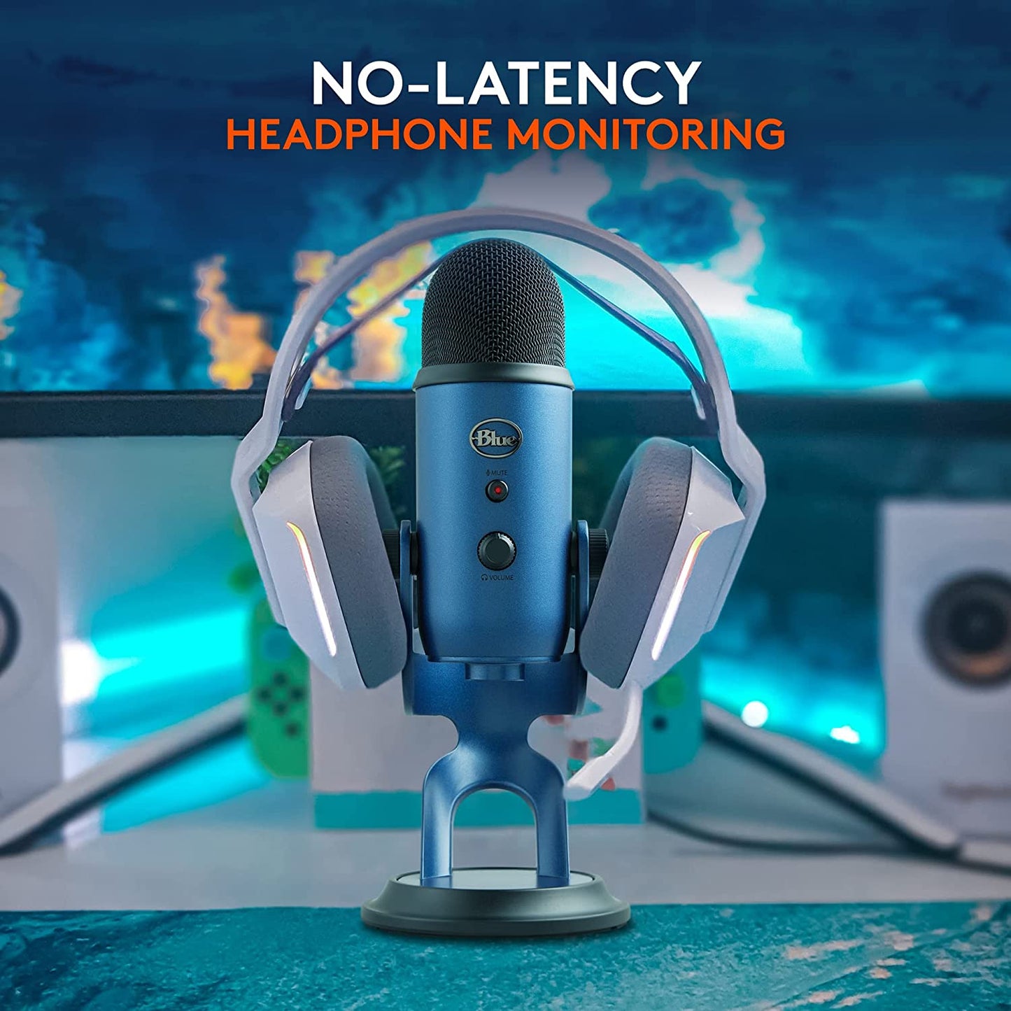 Logitech for Creators Yeti USB Microphone for Gaming, Streaming, Podcasting, Twitch, Youtube, Discord, Recording for PC and Mac, 4 Polar Patterns, Studio Quality Sound, Plug & Play-Midnight