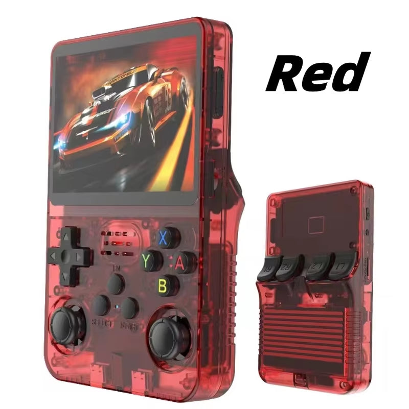 ARKOS Retro Handheld Video Game Console Linux System 3.5 Inch IPS Screen R35S plus Portable Pocket Video Player 64GB 128GB