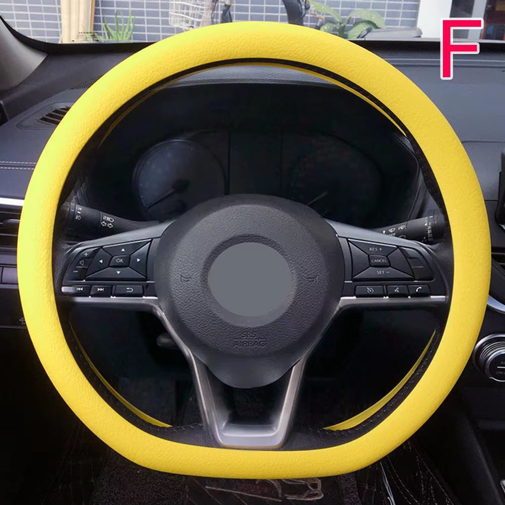 Universal Car Steering Wheel Cover Silicone Glove Cover Texture Soft Multi Color Auto Decoration DIY Covers Accessories