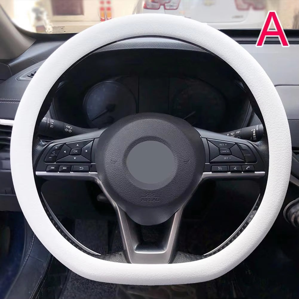 Universal Car Steering Wheel Cover Silicone Glove Cover Texture Soft Multi Color Auto Decoration DIY Covers Accessories