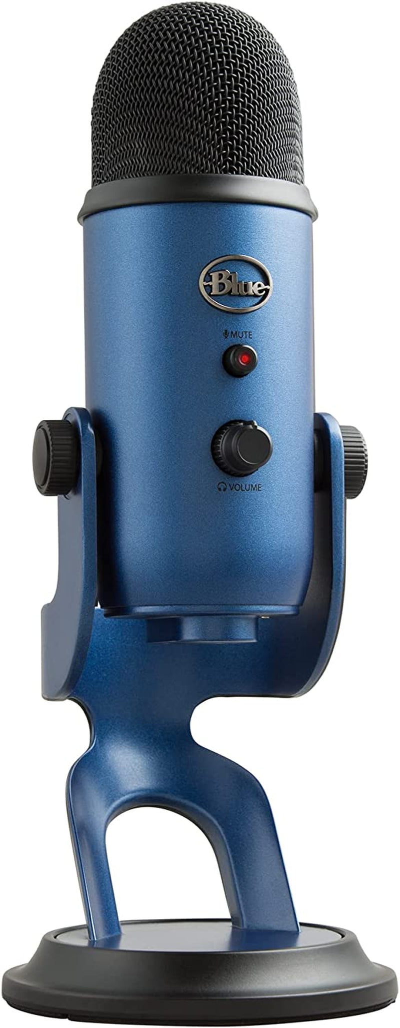 Logitech for Creators Yeti USB Microphone for Gaming, Streaming, Podcasting, Twitch, Youtube, Discord, Recording for PC and Mac, 4 Polar Patterns, Studio Quality Sound, Plug & Play-Midnight