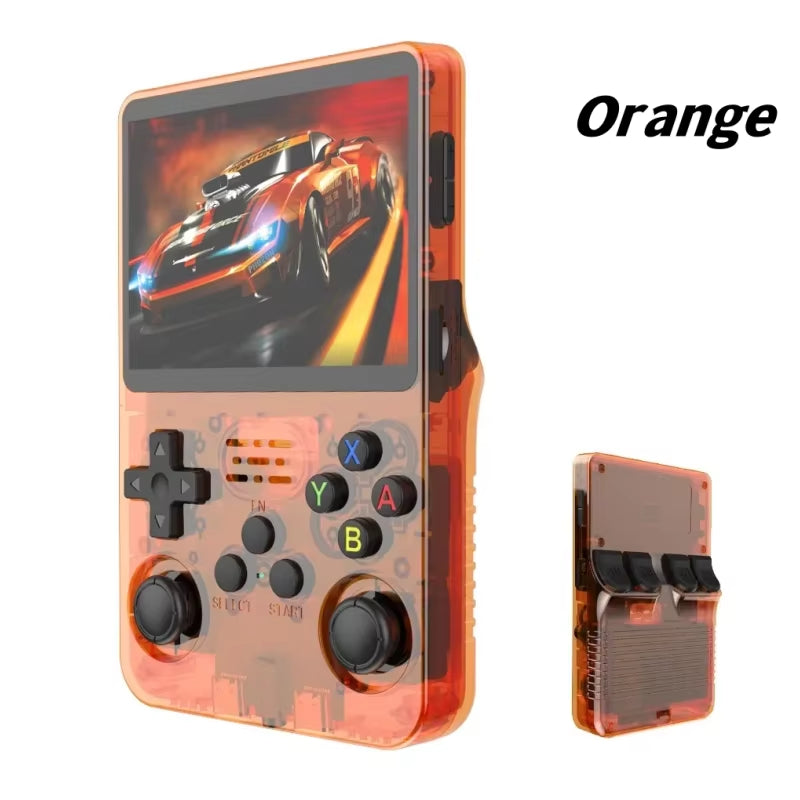 ARKOS Retro Handheld Video Game Console Linux System 3.5 Inch IPS Screen R35S plus Portable Pocket Video Player 64GB 128GB