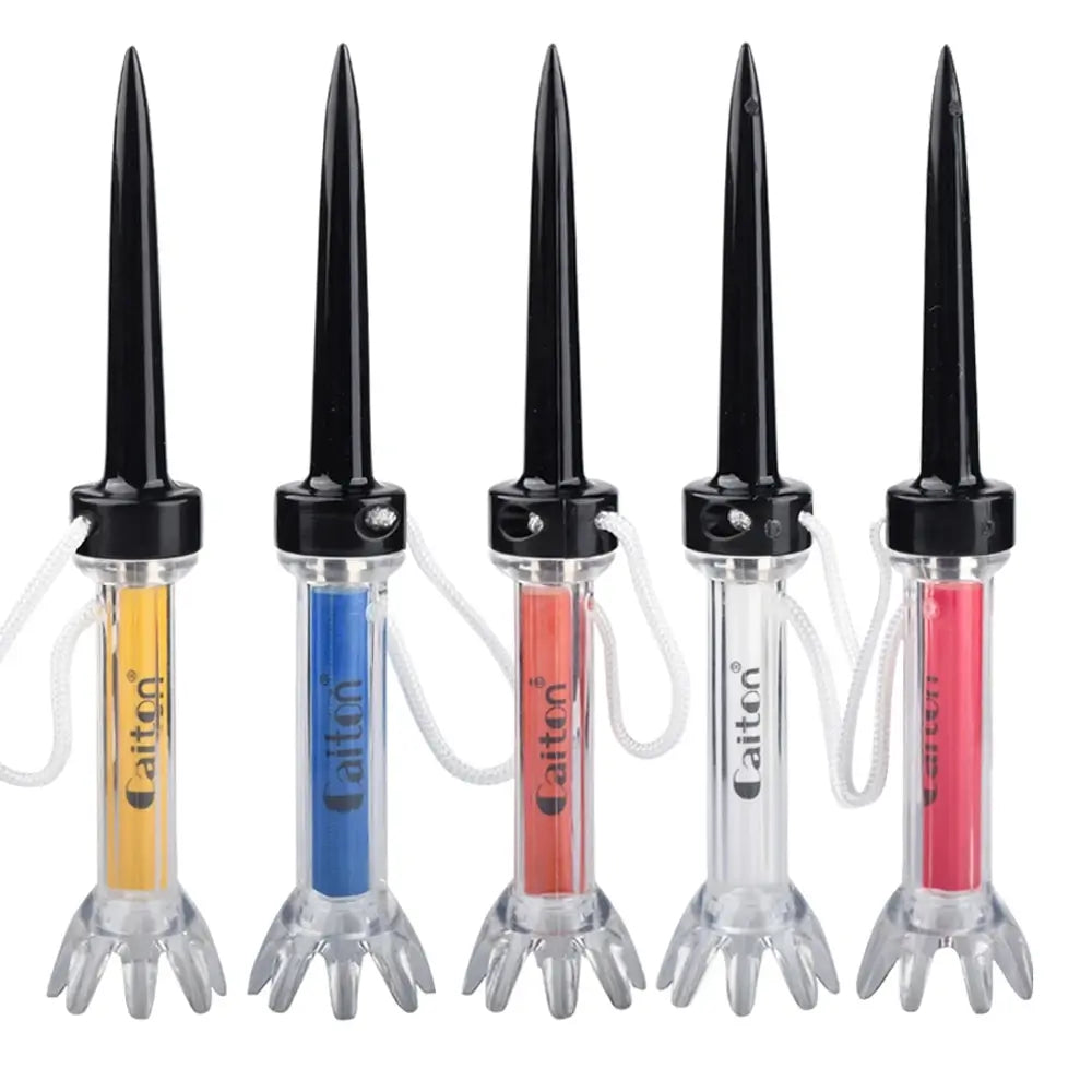 Improve Your Golf Game with the 5Pcs Magnetic Plastic Golf Tee Set - 360Degree Bounce