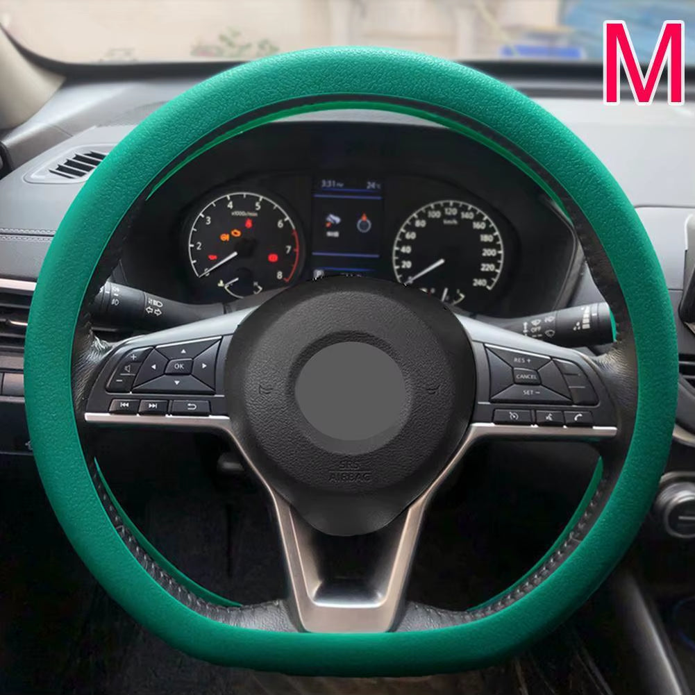 Universal Car Steering Wheel Cover Silicone Glove Cover Texture Soft Multi Color Auto Decoration DIY Covers Accessories