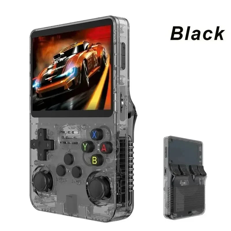 ARKOS Retro Handheld Video Game Console Linux System 3.5 Inch IPS Screen R35S plus Portable Pocket Video Player 64GB 128GB