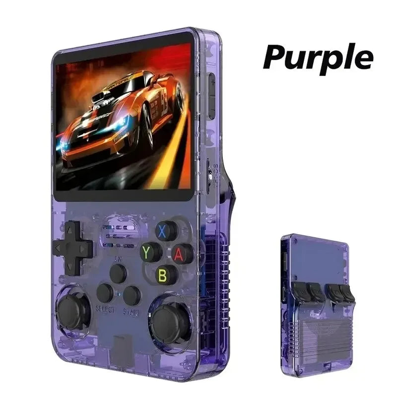 ARKOS Retro Handheld Video Game Console Linux System 3.5 Inch IPS Screen R35S plus Portable Pocket Video Player 64GB 128GB