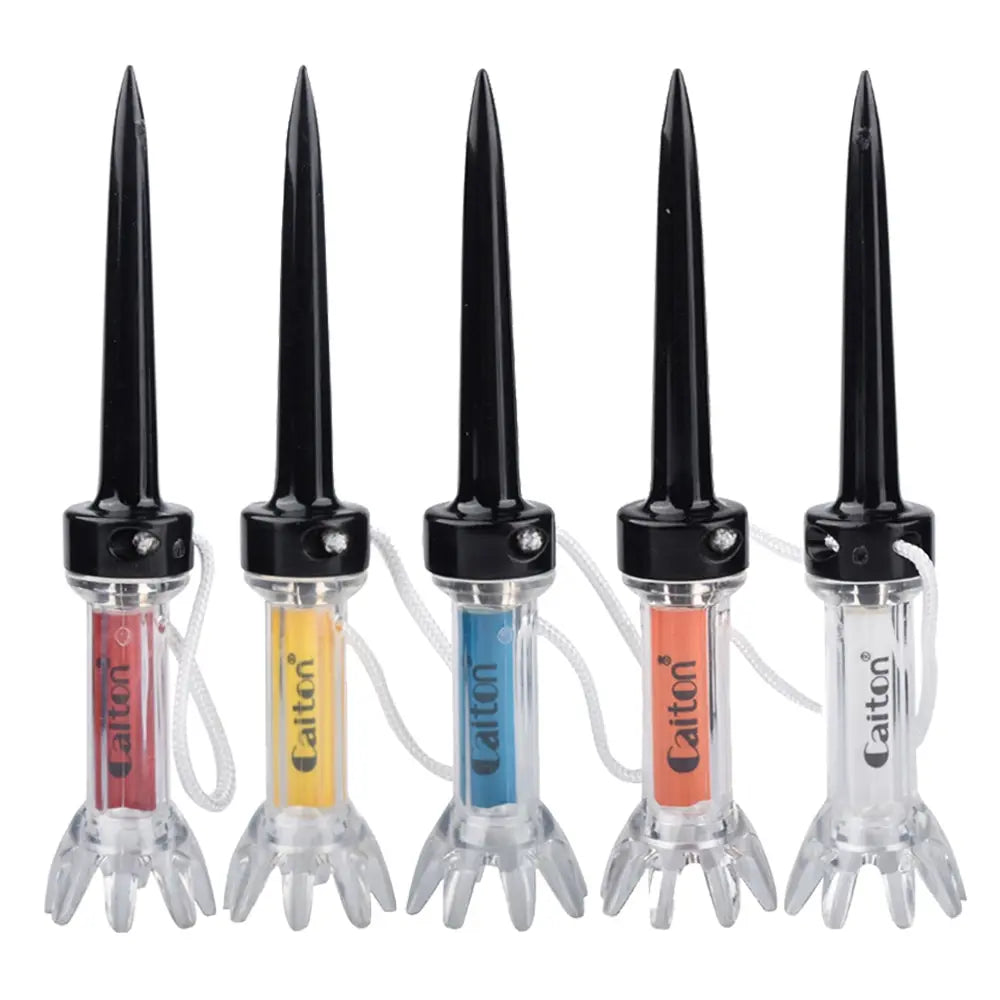Improve Your Golf Game with the 5Pcs Magnetic Plastic Golf Tee Set - 360Degree Bounce