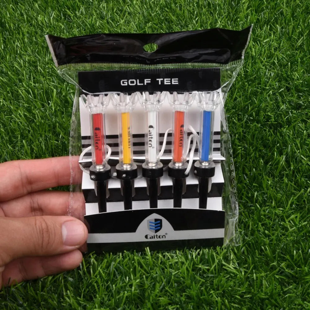 Improve Your Golf Game with the 5Pcs Magnetic Plastic Golf Tee Set - 360Degree Bounce