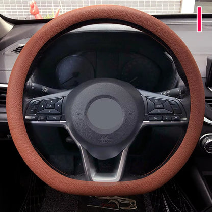 Universal Car Steering Wheel Cover Silicone Glove Cover Texture Soft Multi Color Auto Decoration DIY Covers Accessories
