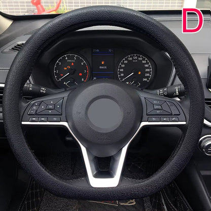 Universal Car Steering Wheel Cover Silicone Glove Cover Texture Soft Multi Color Auto Decoration DIY Covers Accessories